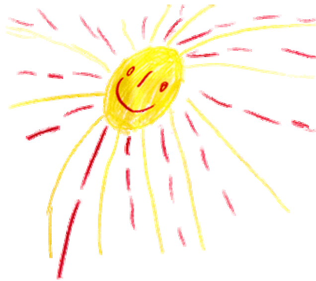 Sonne handgezeichnet
